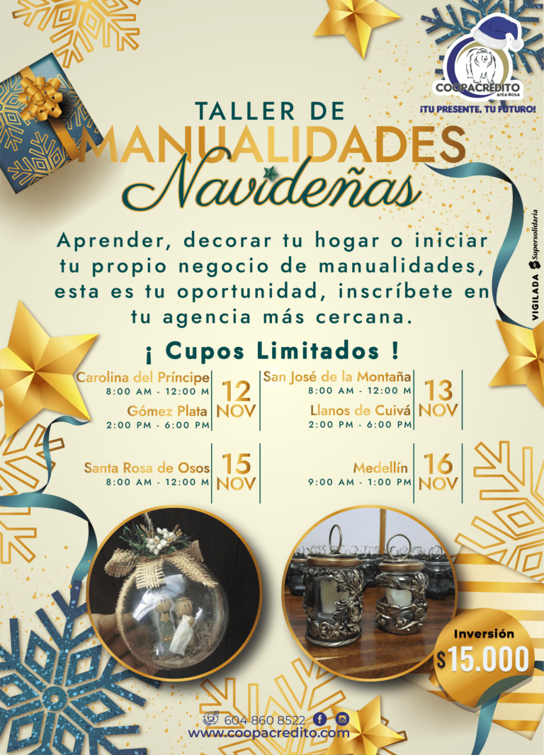 🎄¡Dale magia a tu Navidad con nuestros cursos de Manualidades!⛄