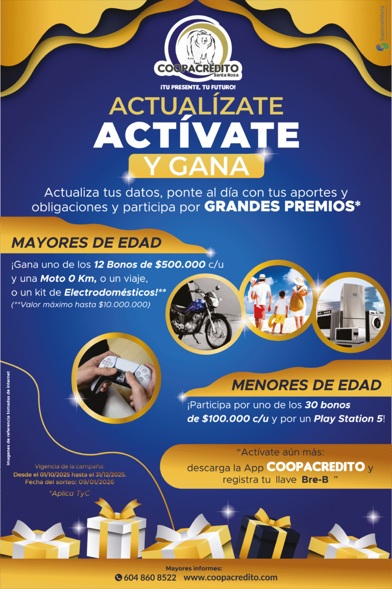 🎁 Actualízate, Actívate y GANA 🎁