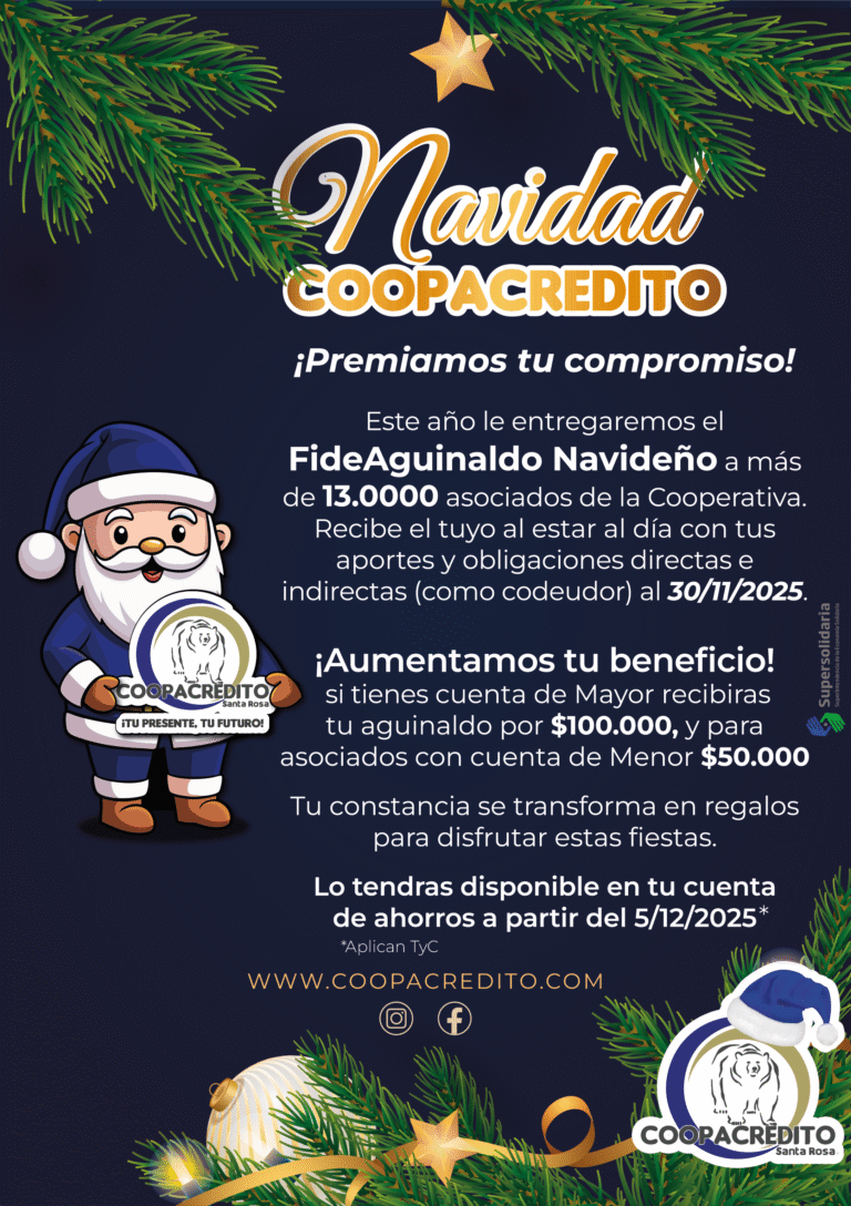 🎁🔥 ¡Aumentamos tu FideAguinaldo y en COOPACREDITO le damos más valor a tu Navidad! 🔥🎁