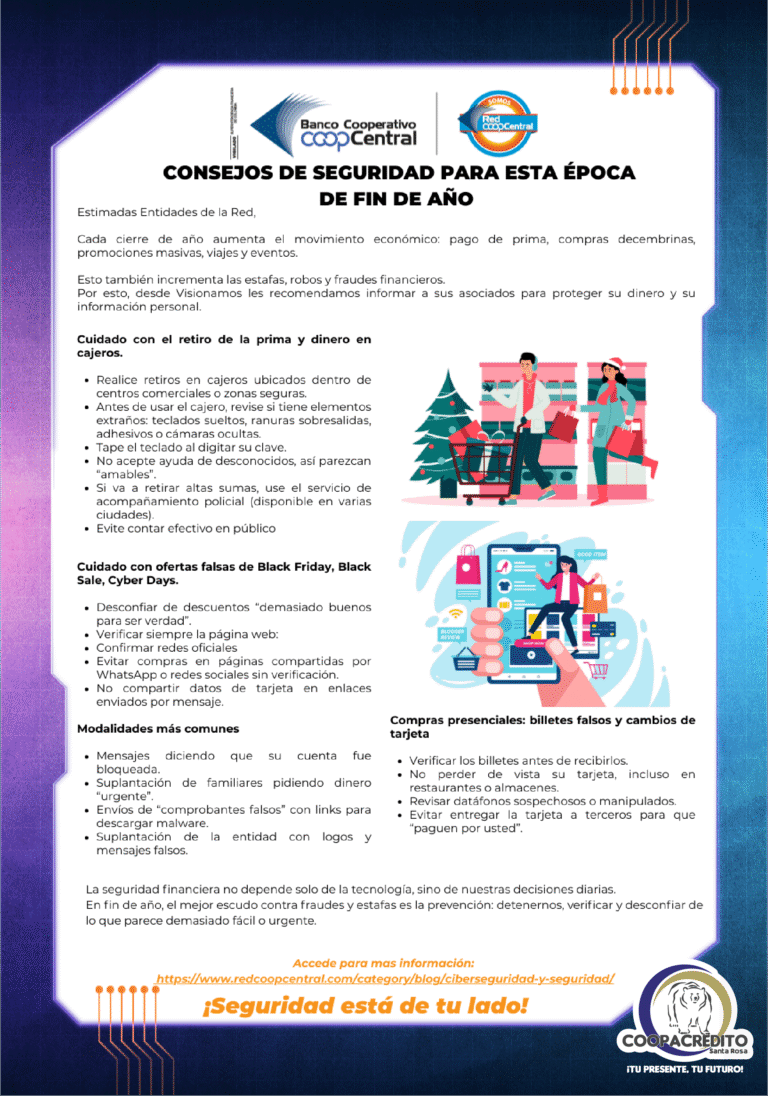 Recomendaciones de Seguridad para Cuidar tu Dinero en Fin de Año