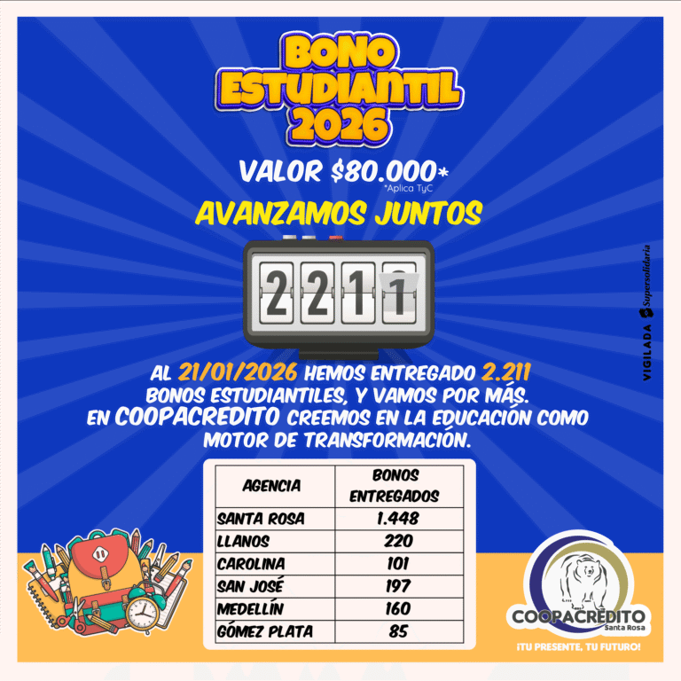📚 Avance Bono Estudiantil 2026