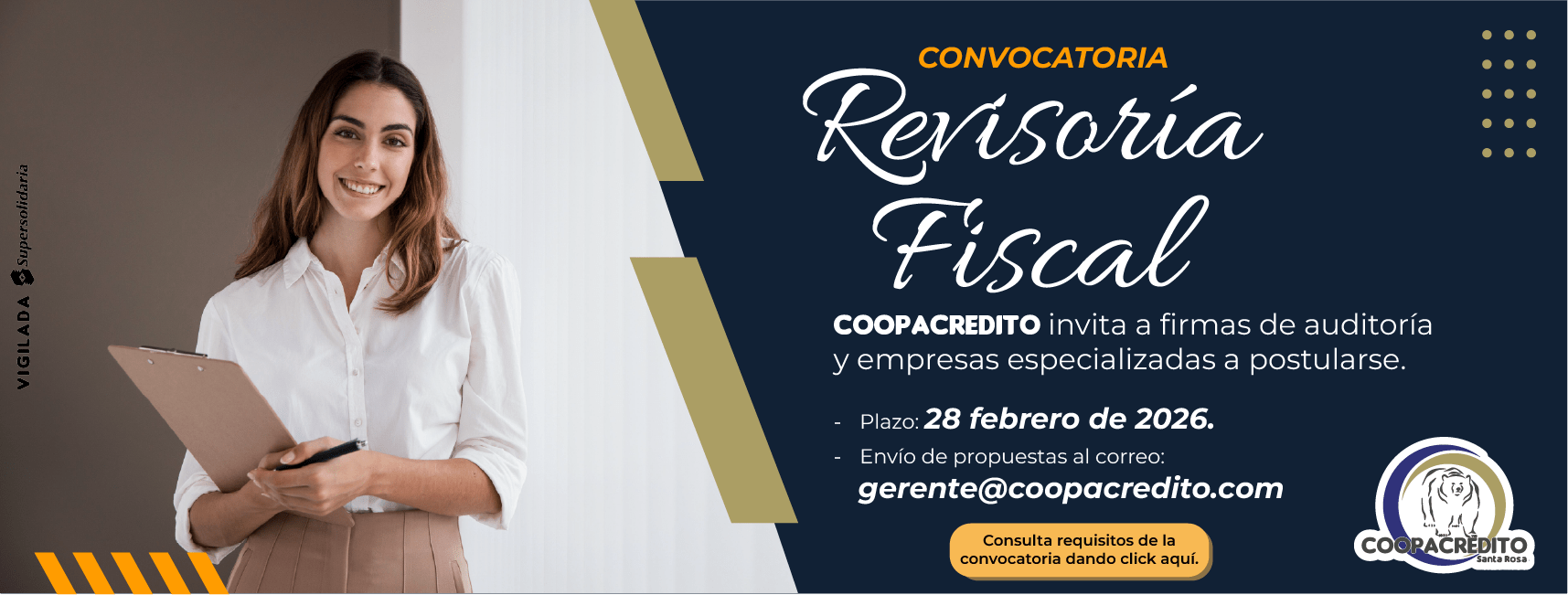 convocatoria revisoria fiscal 2026