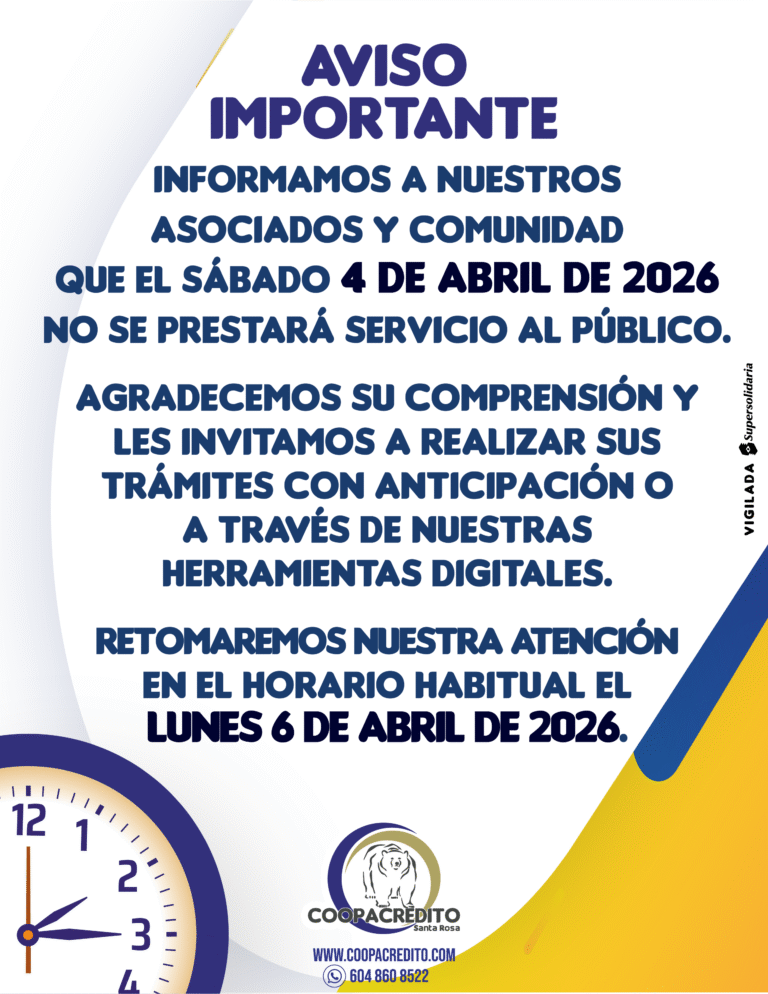 📢 Información importante