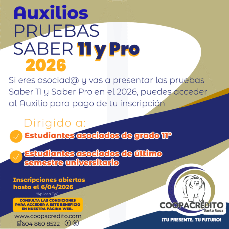 En COOPACRÉDITO apoyamos tus metas educativas